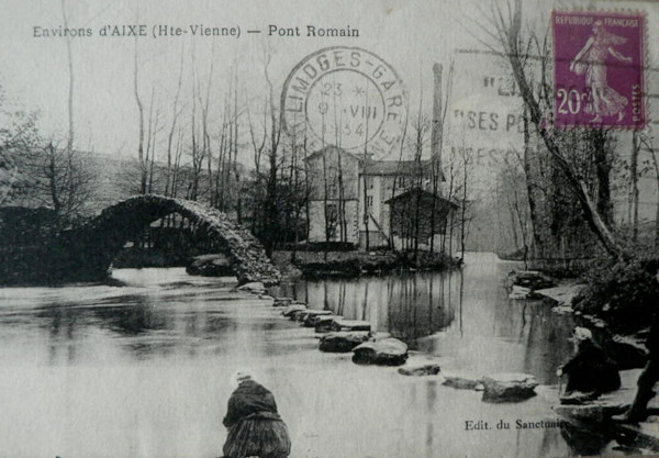 La passerelle de l'Axette hier